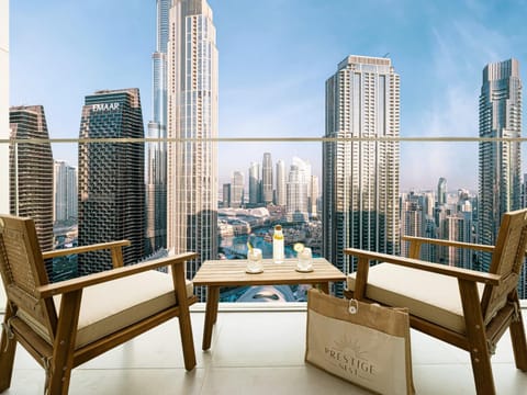 Bird's eye view, Balcony/Terrace, Seating area, City view