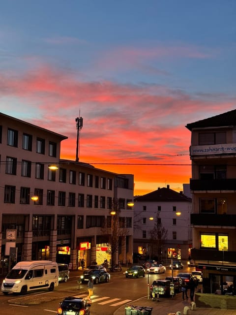 Neighbourhood, City view, Sunset
