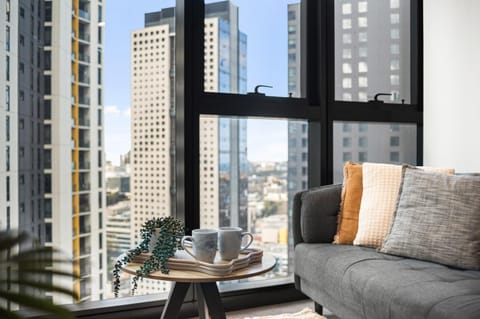 Seating area, City view