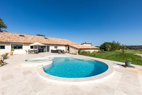 Property building, Living room, Swimming pool