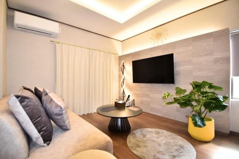 Living room, air conditioner