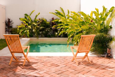 Patio, Natural landscape, Garden, Garden view, Pool view, Swimming pool, sunbed