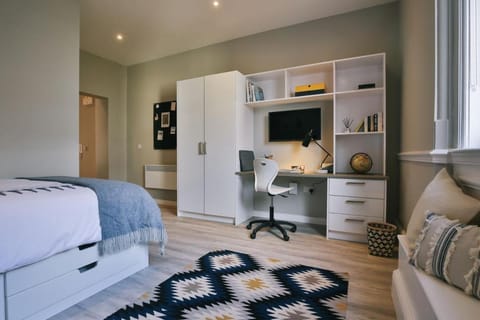 Bed, Photo of the whole room, Bedroom, wardrobe