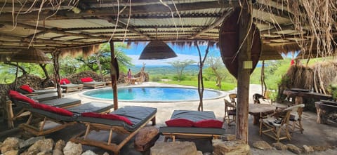 Pool view, Swimming pool, sunbed