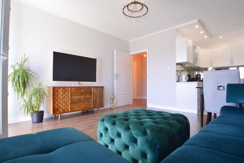 TV and multimedia, Kitchen or kitchenette, Living room, Photo of the whole room, Seating area