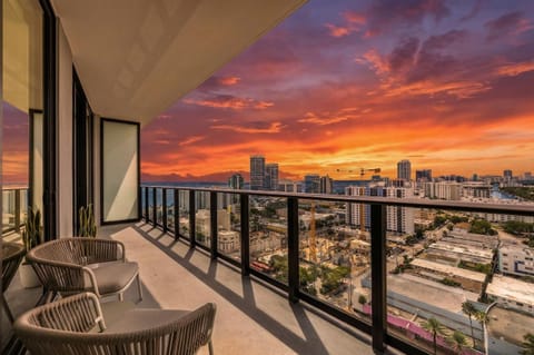 View (from property/room), Balcony/Terrace, Sunset