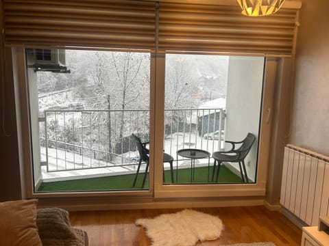 Natural landscape, Winter, Balcony/Terrace, Living room, Seating area