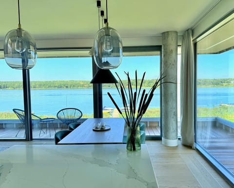 Natural landscape, View (from property/room), Balcony/Terrace, Dining area, Lake view