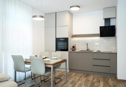 Kitchen or kitchenette, Dining area, oven, stove
