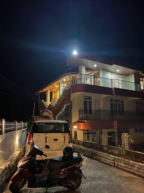 Property building, Night, Parking