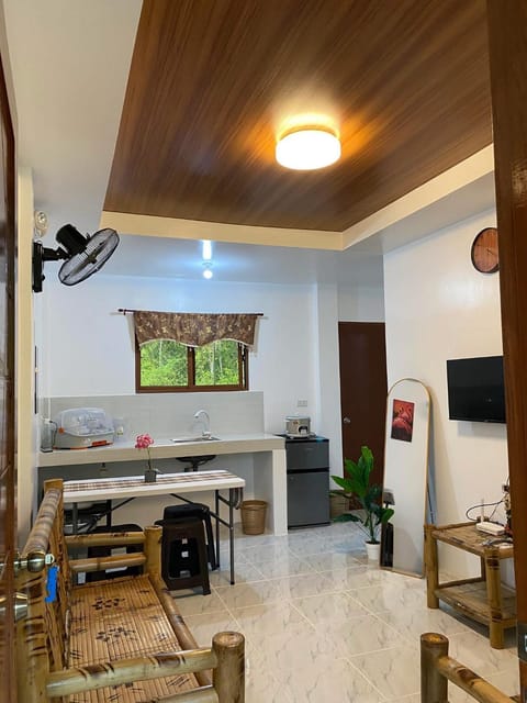 Kitchen or kitchenette, Living room, Dining area