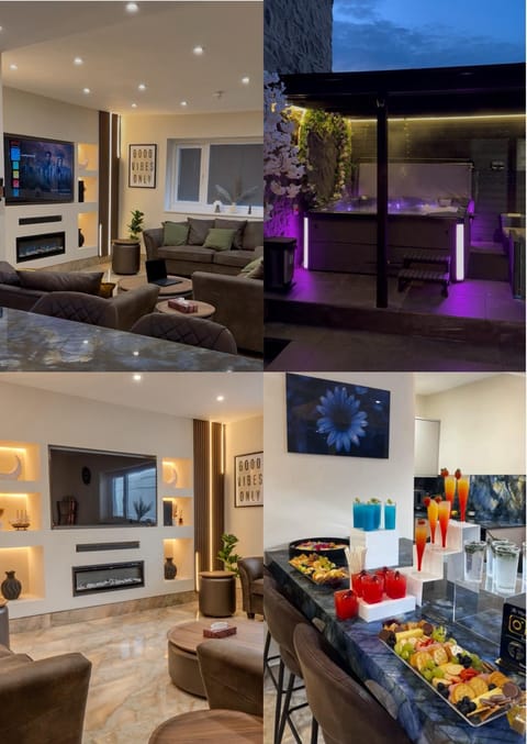 Communal lounge/ TV room, TV and multimedia, Kitchen or kitchenette, Living room, Food and drinks, Seating area, Dining area, Evening entertainment, Food
