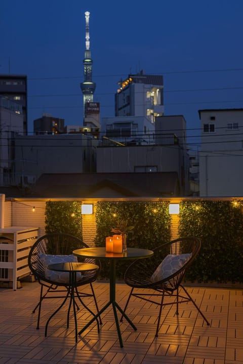 Night, View (from property/room), Balcony/Terrace