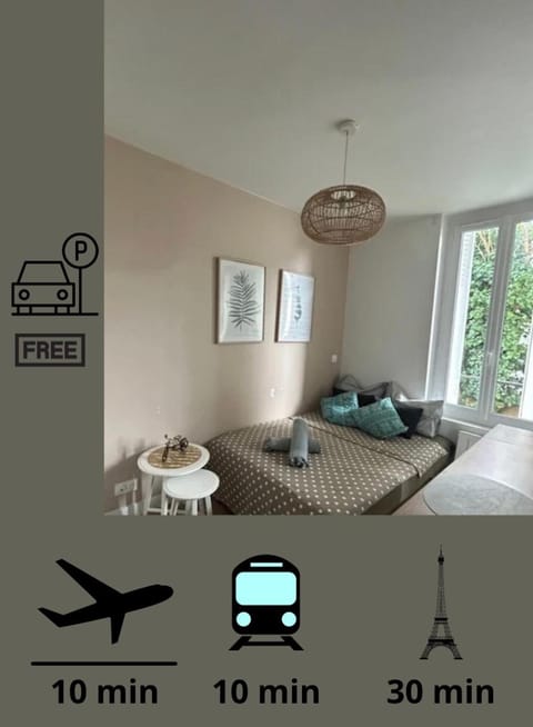 Studio moderne proche de Paris Apartment in Île-de-France