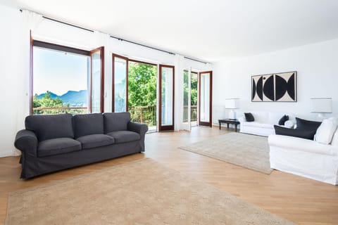 Natural landscape, Living room, Seating area, Mountain view