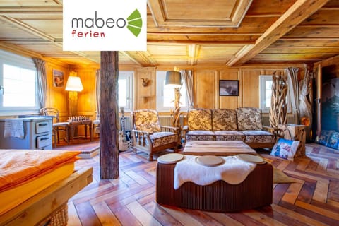 Bed, Living room, Seating area
