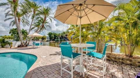 Patio, Day, Natural landscape, Garden view, Swimming pool, sunbed