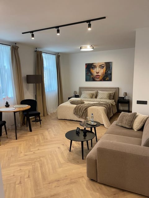 Bed, Living room, Photo of the whole room, Seating area, Dining area, Bedroom