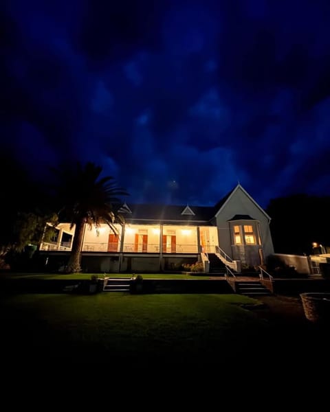 Property building, Night, Garden, Garden view