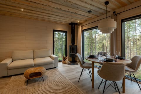 Photo of the whole room, Seating area, Dining area