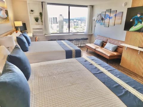 Brand New Waikiki 2BD 2BA Ocean City View, Tax included Apartment in McCully-Moiliili