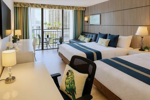 Waikiki Ocean View Studio 3Beds 1 Block to Beach, Tax Included Apartment in McCully-Moiliili