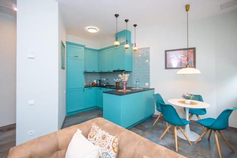 Kitchen or kitchenette, Living room, Seating area, Dining area, oven, stove