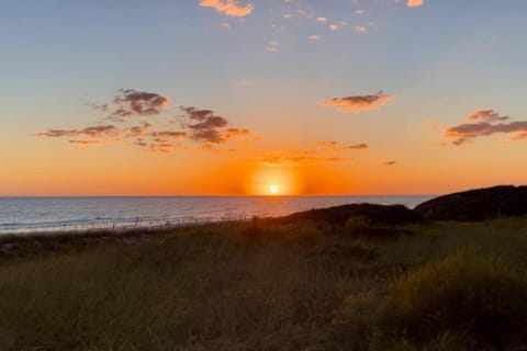 Nearby landmark, Natural landscape, Beach, Sunset