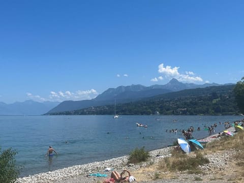 Beach, Mountain view