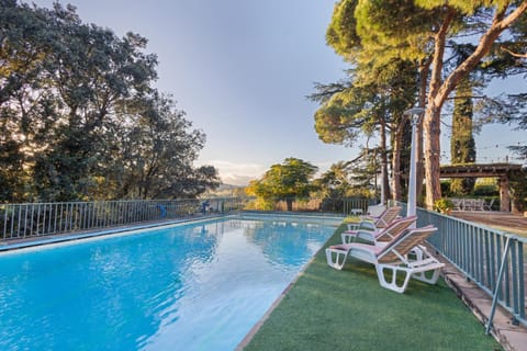 Property building, Living room, Swimming pool