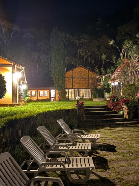 Property building, Night, Natural landscape, Garden, Garden view