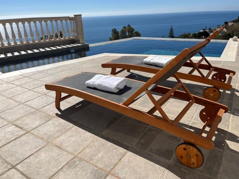 Natural landscape, View (from property/room), Pool view, Swimming pool, sunbed