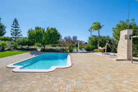 Property building, Living room, Swimming pool