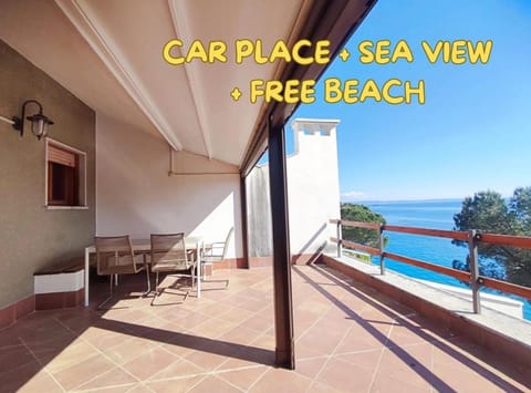 Natural landscape, View (from property/room), Balcony/Terrace, Beach, Sea view