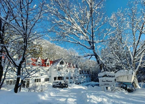 Property building, Winter, Mountain view