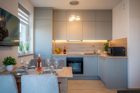 Kitchen or kitchenette, Dining area, stove