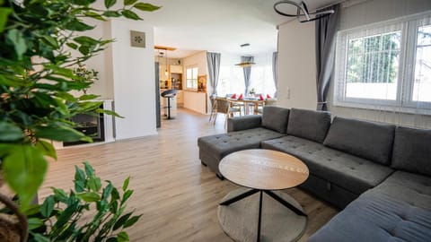 Living room, Seating area, Dining area