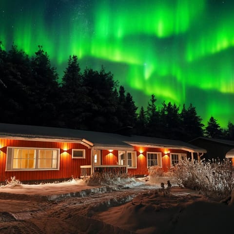 Property building, Night, Natural landscape, Winter