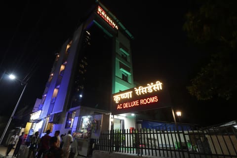 Property building, Night, People, City view, Street view, group of guests