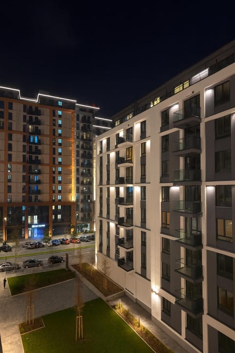 Property building, Night, Neighbourhood, City view, Street view