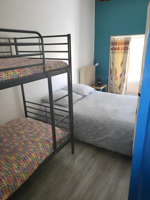 Property building, Living room, Bedroom