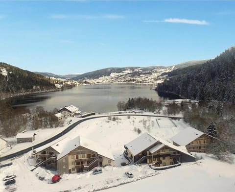 Property building, Winter, Mountain view
