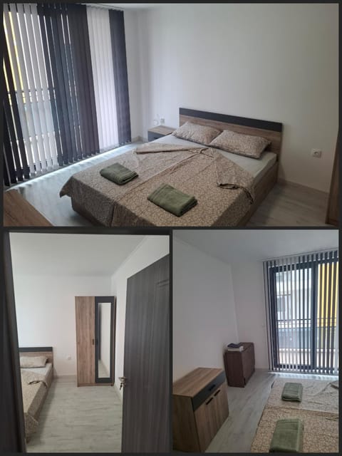 Bed, Photo of the whole room, Bedroom, towels, wardrobe