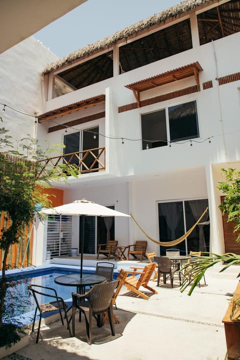 Ocean View House with 3 levels Terrace and Pool 5 min to Beach Bacocho Coral and Carrizalillo Apartment in Puerto Escondido