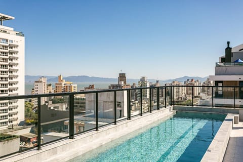 Property building, Day, View (from property/room), Mountain view, Pool view, Swimming pool