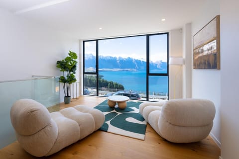Natural landscape, Living room, Seating area, Lake view, Mountain view