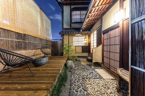 Property building, Patio, Night