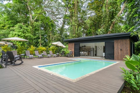 Property building, Patio, Garden, View (from property/room), Pool view, Pool view, Swimming pool