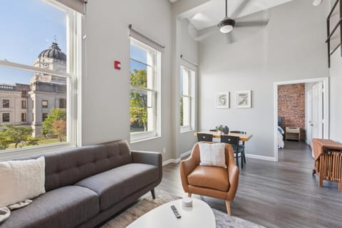 Rustic-Industrial Loft with Courthouse Views apts Apartment in Bloomington