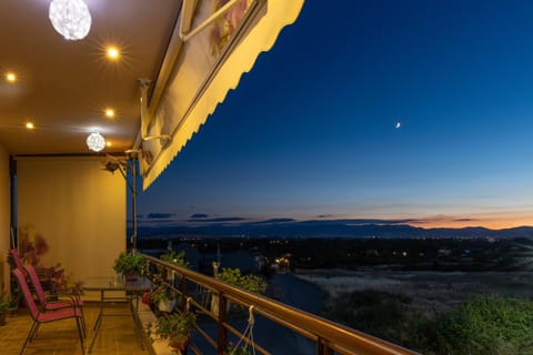 Natural landscape, View (from property/room), Balcony/Terrace, Sunset